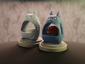 planter totoro Model Cetak 3D