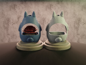 planter totoro Model Cetak 3D
