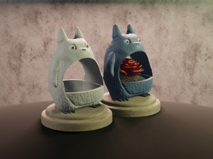 planter totoro Model Cetak 3D