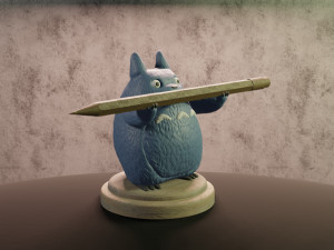 totoro porta pluma Model Cetak 3D