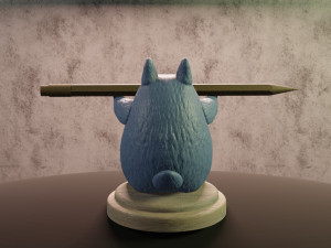 totoro porta pluma Model Cetak 3D