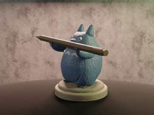 totoro porta pluma Model Cetak 3D