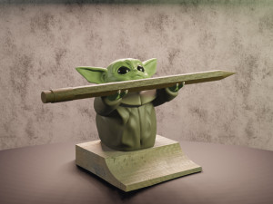 baby yoda porta lapicero 3D-printmodel