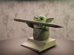 baby yoda porta lapicero Modelo de Impressão 3D