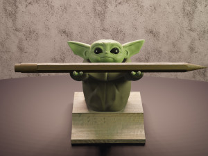 baby yoda porta lapicero 3D-printmodel