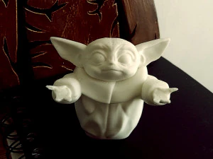 baby yoda porta lapicero Modelo de Impressão 3D