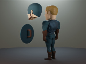 capitn amrica articulado Modello di stampa 3D