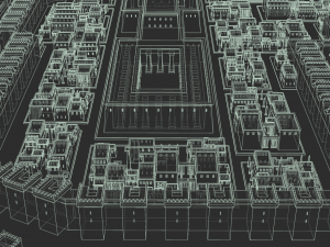 ancient city low-poly 3D 모델