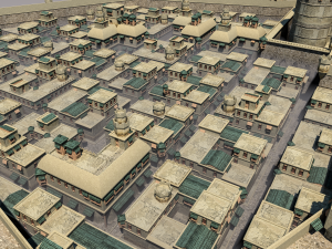 nomadic persiantown low-poly 3D Model