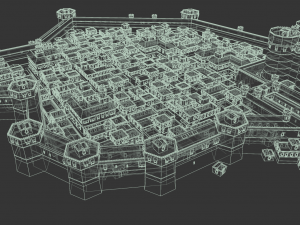 nomadic persiantown low-poly 3D Model