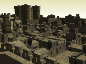 nomadic persiantown low-poly 3D Model