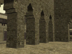 Ancient Nomadic Arab town low-poly 3D Model