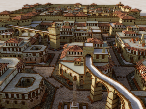 ancient historic roman town 3D 模型