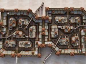 Ancient historic roman town 3D Model