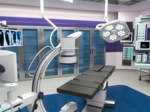 Hospital Interior- Operating Room 3D 模型
