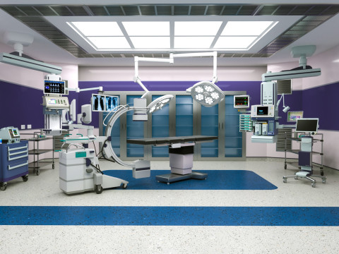 Hospital Interior- Operating Room 3D 模型