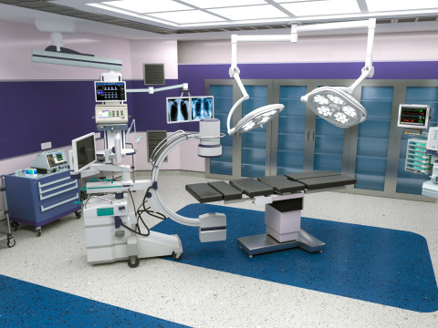 Hospital Interior- Operating Room 3D 模型