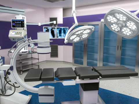 Hospital Interior- Operating Room 3D 模型