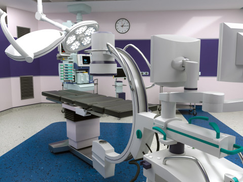 Hospital Interior- Operating Room 3D 模型