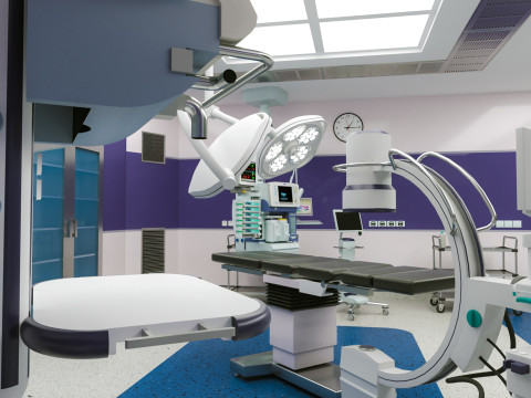 Hospital Interior- Operating Room 3D 模型