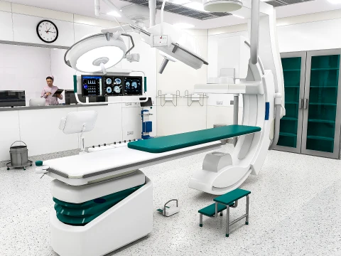 Medizinische Umgebungen &ndash; Hybrid-OP-Szene 3D Modell
