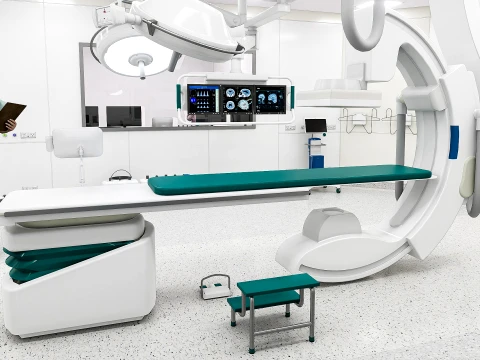 Medizinische Umgebungen &ndash; Hybrid-OP-Szene 3D Modell