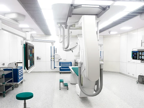 Medizinische Umgebungen &ndash; Hybrid-OP-Szene 3D Modell