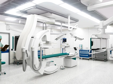 Medizinische Umgebungen &ndash; Hybrid-OP-Szene 3D Modell