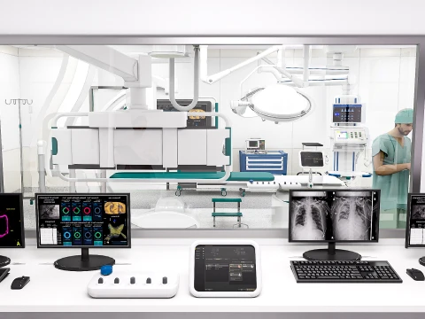 Medizinische Umgebungen &ndash; Hybrid-OP-Szene 3D Modell