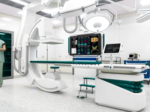 Medizinische Umgebungen &ndash; Hybrid-OP-Szene 3D Modell
