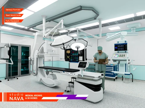 Medical Spaces-Hybride operatiekamermodel 3D Model