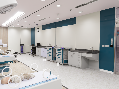 Hospital Interior- NICU Ward 3D Model