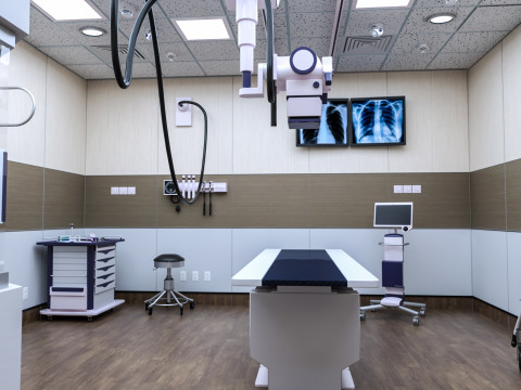 Hospital Interior- Radiology-Xray Room 3D Model