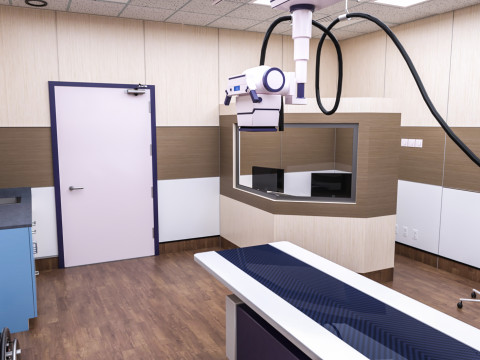 Hospital Interior- Radiology-Xray Room 3D Model