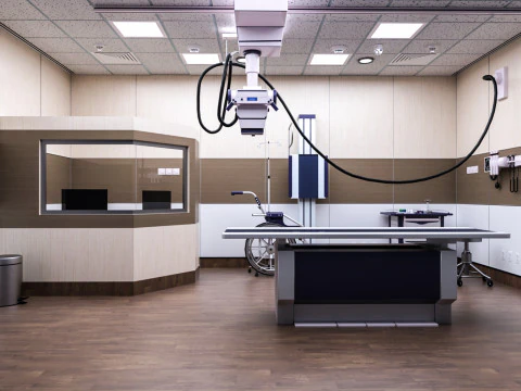 Interior do Hospital - Sala de Radiologia-Raio X Modelo 3D