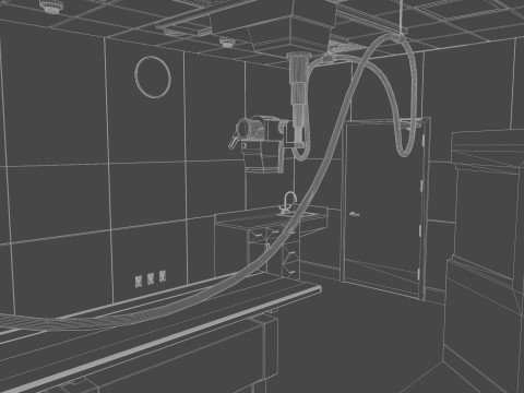 Hospital Interior- Radiology-Xray Room 3D Model