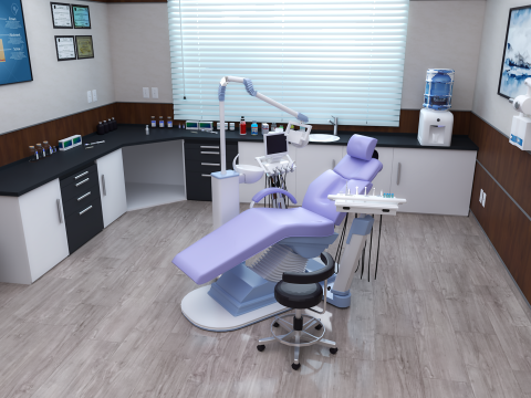 Hospital Interior- Clinics-Dental Clinic 3D Model