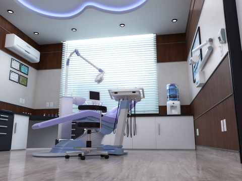 Hospital Interior- Clinics-Dental Clinic 3D Model