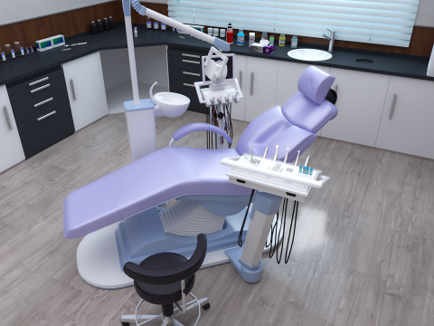 Hospital Interior- Clinics-Dental Clinic 3D Model