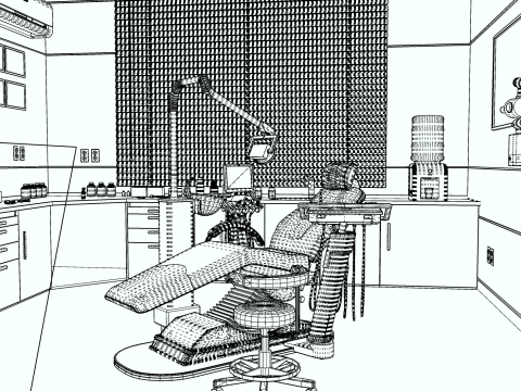 Hospital Interior- Clinics-Dental Clinic 3D Model