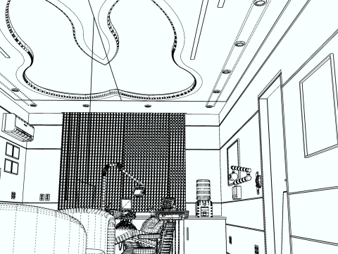 Hospital Interior- Clinics-Dental Clinic 3D Model