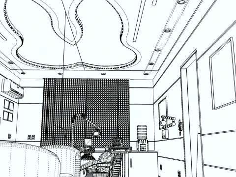 医院内部-诊所-牙科诊所 3D 模型
