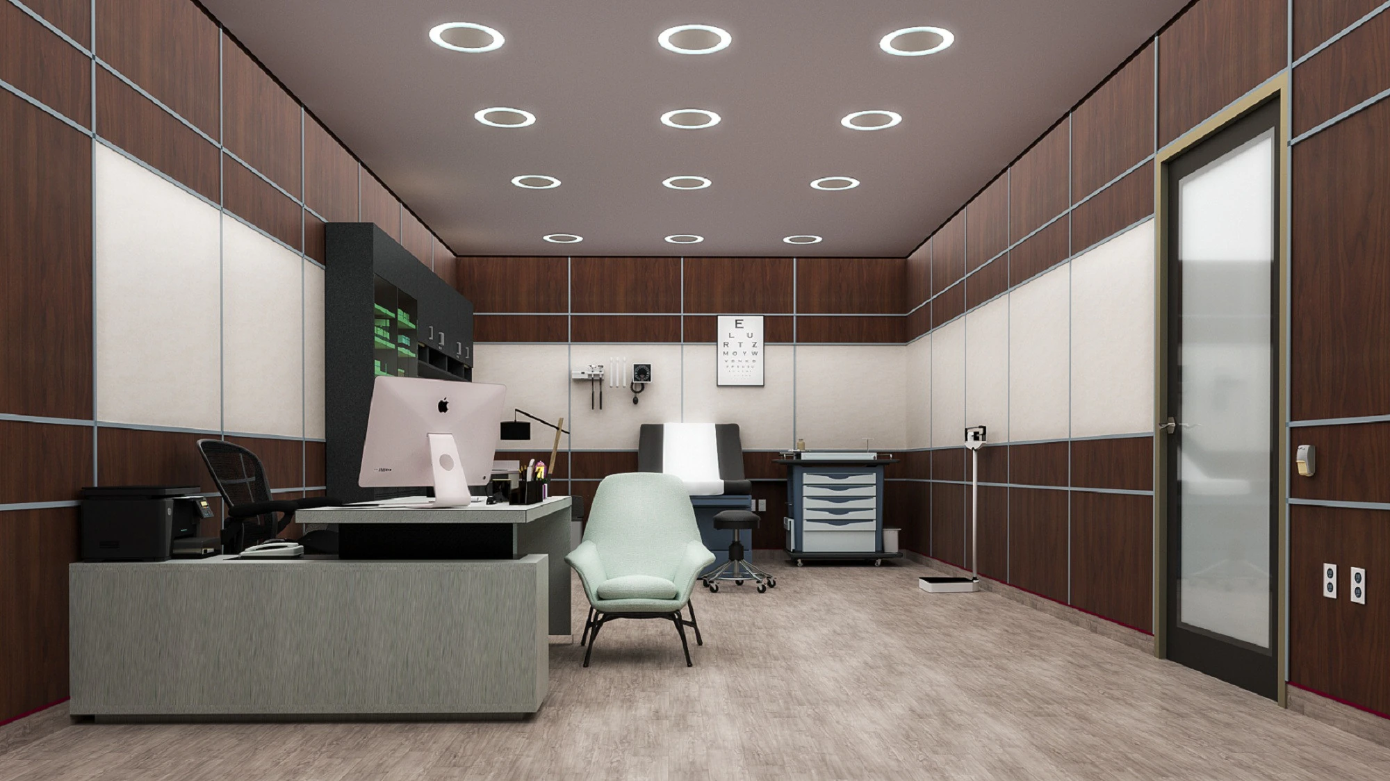 Hospital Interior- Clinics-General Clinic 3D Model .c4d .max .obj .3ds .fbx .stl .blend 
