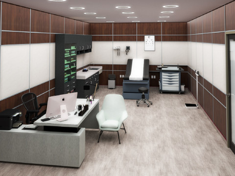Hospital Interior- Clinics-General Clinic 3D 모델
