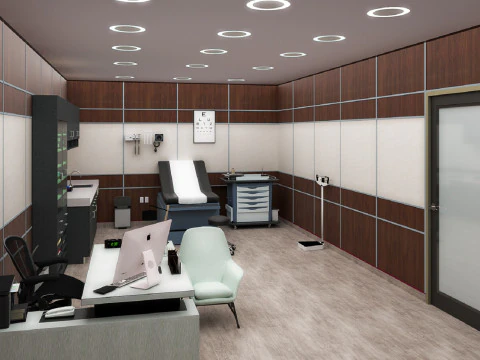 Hospital Interior- Clinics-General Clinic 3D Model
