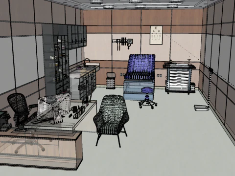 Hospital Interior- Clinics-General Clinic 3D Model