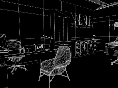 Hospital Interior- Clinics-General Clinic 3D Model