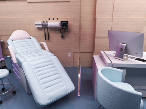 Hospital Interior- Clinics-General Clinic 3D Model