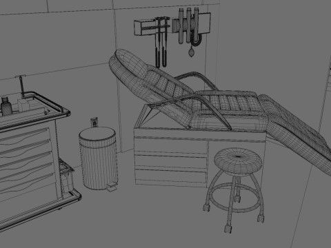 Hospital Interior- Clinics-General Clinic 3D Model