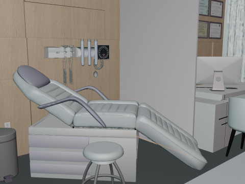 Hospital Interior- Clinics-General Clinic 3D Model